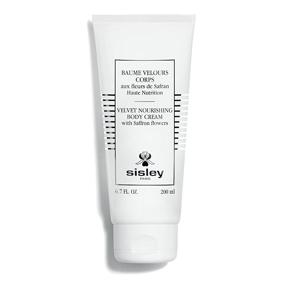 Sisley Paris Velvet Nourishing Body Cream with Saffron Flowers - 200 mL - Non-Greasy, Non-Sticky Body Moisturizer for Very Dry Skin - Protects & Restores - Honey & Orange Blossom Scent