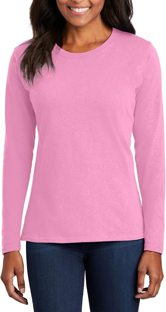 JustBlanks Women 100% Cotton Long Sleeves Regular Fit Casual Cotton T-Shirt