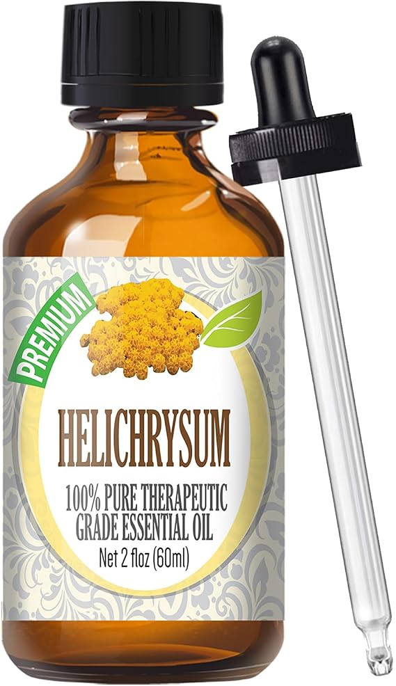 Healing Solutions Helichrysum Essential Oil 2 Fl Oz (60ml) Pure Helichrysum Oil for Diffusers, Candles, DIY Blends, and Home Fragrance