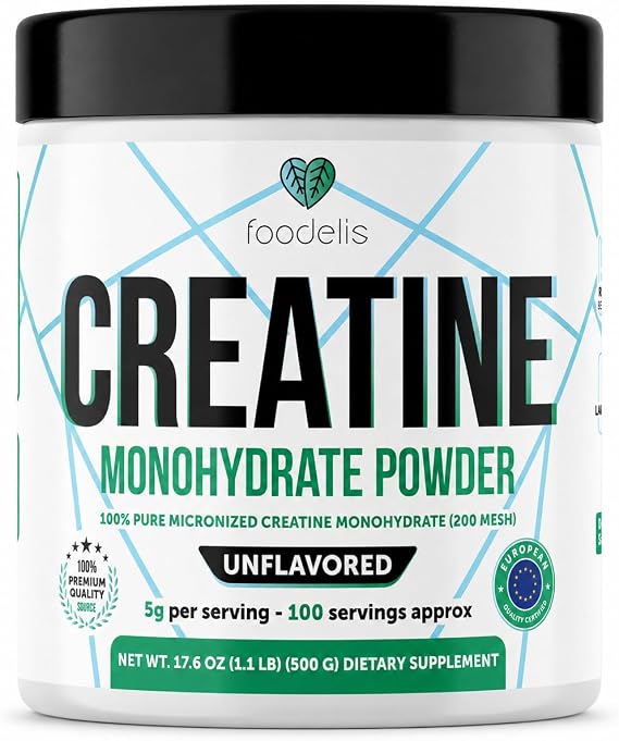 Creatine Monohydrate Powder 500g, Unflavored