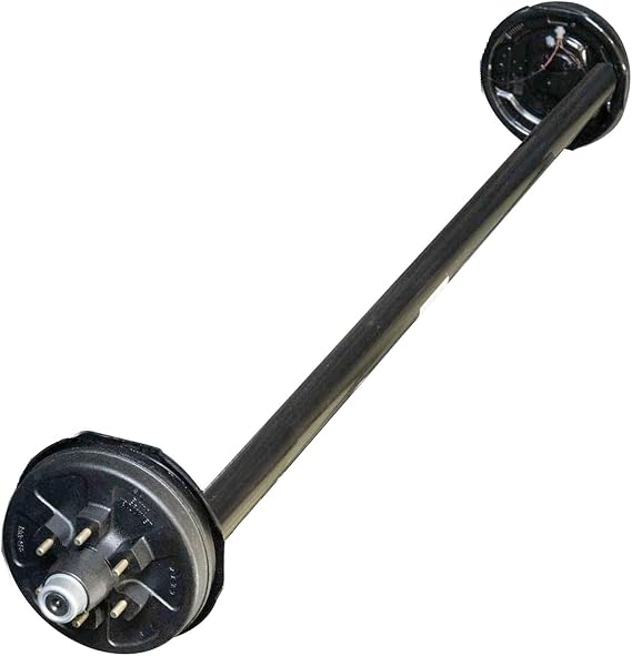 6k TK Trailer Axle - 6000 lb Electric Brake 6 Lug - (4" Drop), 95/00 (Loose Spring Seats) / 6x5.5 Bolt Pattern
