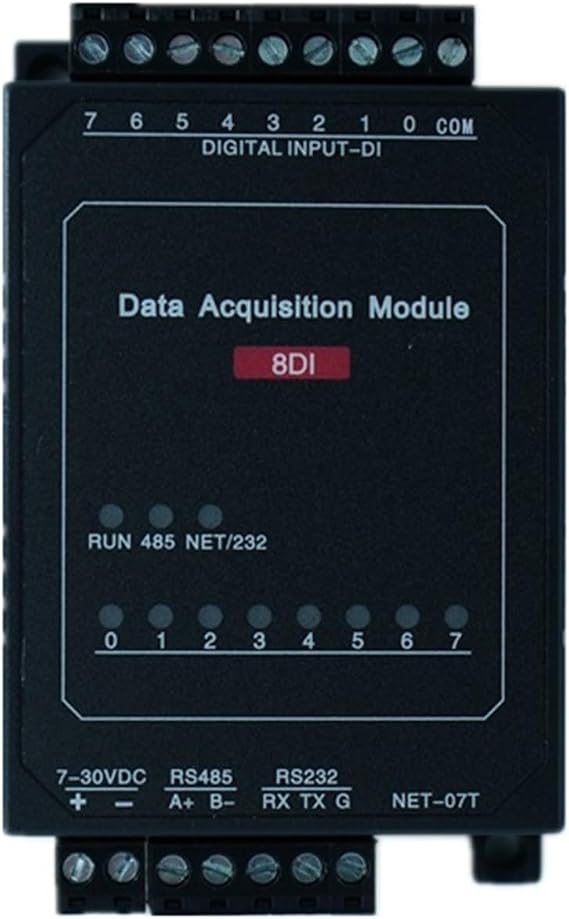 8-Channel DI Ethernet Module Industrial Acquisition Control Module ModbusRTU TCP UDP Protocol IO Unit(8DI (Ethernet))