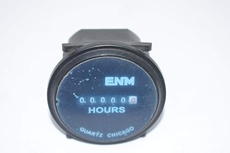 ENM T50A2 0 to 99999.9 Hours, 0.4 WATT, 115 VAC, 2.31 INCH Round, 6 Digit, Hour Meter, Quartz, T50 Series
