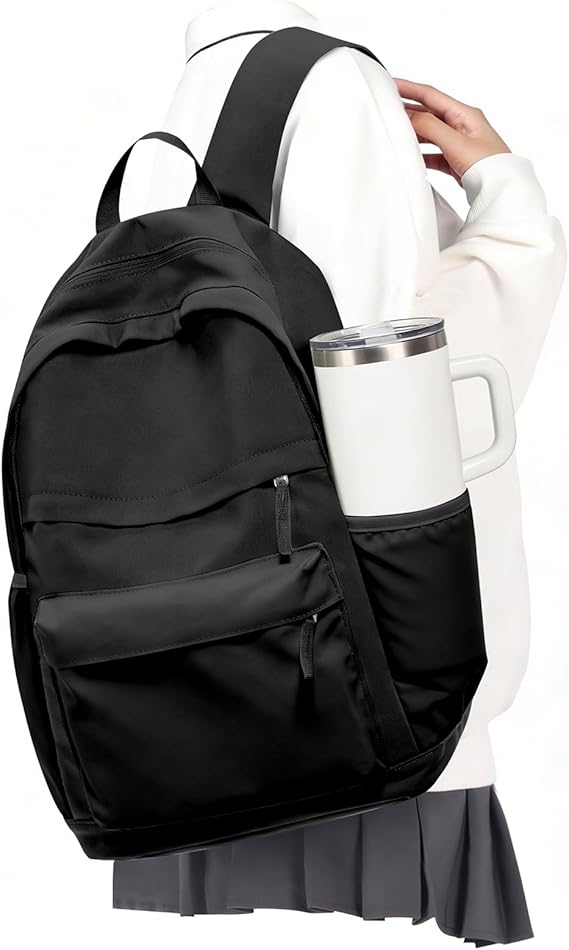 School Backpack for Girls Boys School Book bags for College Black