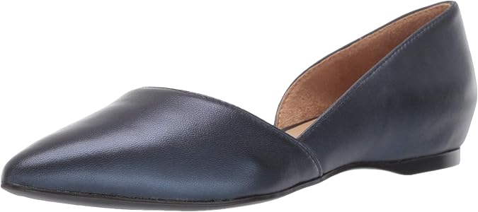 Naturalizer Womens Samantha Comfortable Pointed Toe D'Orsay Slip On Ballet Flat