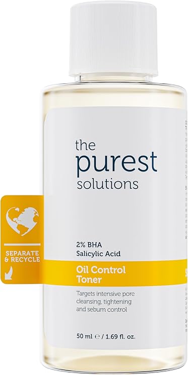 The Purest Solutions Sivilce ve Siyah Nokta Karşıtı, Gözenek Sıkılaştırıcı Salisilik Asit Tonik, Seyahat Boy 50 ml