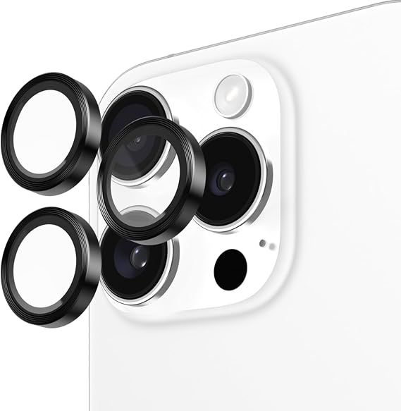 Pelican iPhone 16 Pro Max/iPhone 16 Pro Camera Lens Protector - Black