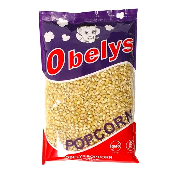 White Popcorn Kernels - 2 lbs | Non-GMO, Gluten-Free, and Perfect for Popping Machines, Stove Tops, or Air Poppers | Ideal for Families and Movie Nights