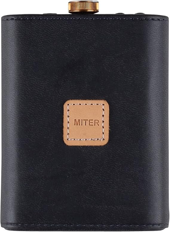 MITER Case for iFi Hip dac/Hip-dac2 / Hip-DAC 3 Portable DAC, Handmade Miter Artificial PU Leather CASE Hip Dac 2 3 Cover (Black)