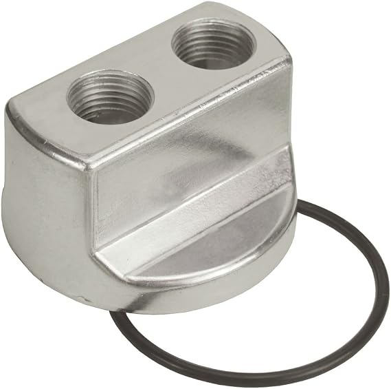 Derale 15703 Engine Spin-On Adapter,Silver