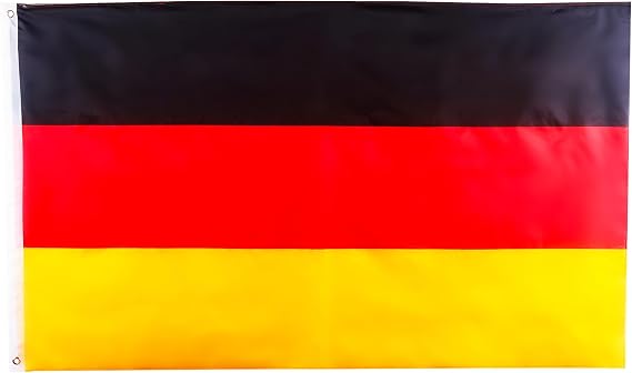 Germany Flag Large German Flags 5x3ft Double-Sided Polyester - Brass Grommets for Germany Decorations, World Cup Football Parties, Sports Games Events, Outdoor & Indoor Use Big German Flag
