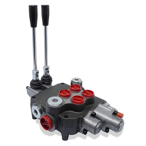 Monoblock Hydraulic Directional Control Valve, 2 Spool w/Single Float Detent, 21 GPM