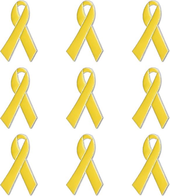Breast Cancer Pins Yellow Ribbon Pin Hostages Israel for Women Men Enamel Lapel Pins Breast Cancer Awareness Accessories