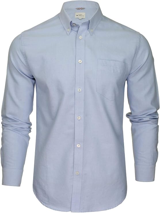 Ben Sherman Men's Button-Down Collar Oxford Shirt, Long Sleeved, Regular Fit