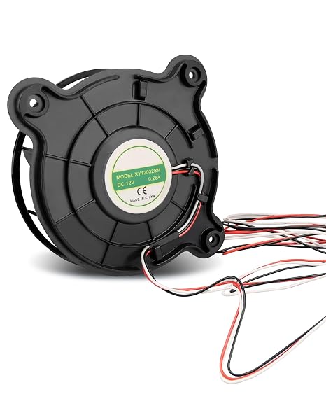 XY12032BM Refrigerator Fan Fit for Galanz Upright Fridge Freezer, Fridge Silent Exhaust Cooling Fan, DC12V 0.26A 12012032mm