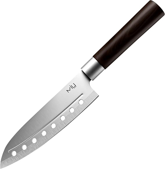 MIU Santoku Knife 7 inch, Multipurpose for Chef with Comfortable Plastic Handle
