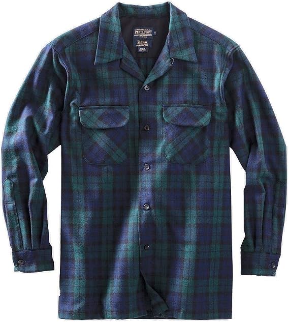 Pendleton Mens Long Sleeve Classic Fit Board Wool Shirt