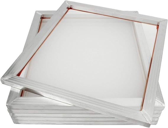 INTSUPERMAI 6-Pack Aluminium Screen Frame Screen Printing Stretched Tool Screen Printing Mesh Frame Screen Frame 10.5x15 Frame with 120 Mesh48T