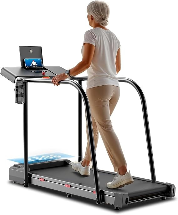 YESOUL Walking Pad Treadmill, Folding Treadmill,Compact Design, Smart APP with Scenic & Live Classes