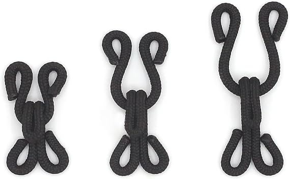 30 Sets Covered Hook and Eye Sewing Closures for Clothing