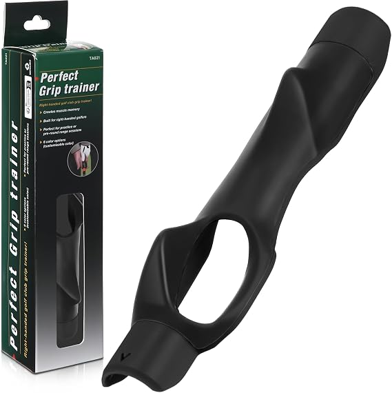Seenelling Golf Grip Trainer, Golf Training Aid, Swing Trainer Club Grips Accessories for Right Handed Club Grip Equipment to Help Correct Hand Position