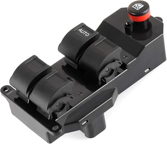 Power Window Switch Fit for 2001-2005 Honda Civic | Compatible with 2002-2006 Honda CR-V Front Left Driver Side Master Control OE Replace 35750-S9A-307