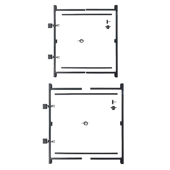 Adjust-A-Gate Steel Frame Anti Sag Adjustable Gate Building Kit 60 Inches to 96 Inches and 36 Inches to 60 Inches Set