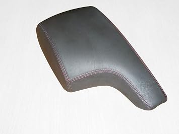 RedlineGoods armrest Cover - Version 2 for 2013-2016 Mazda CX-5. Black/Black Thread