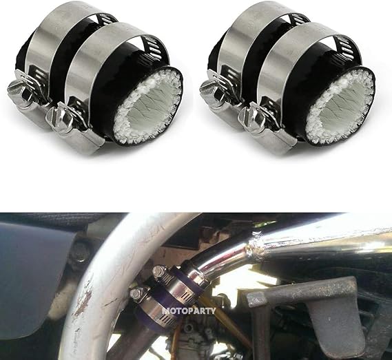 Motoparty High Temp Exhaust Couplings Clamps 1"ID (Black)