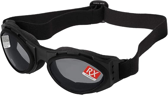 Bobster Bugeye Goggles, Black Frame/Smoked Reflective Lens