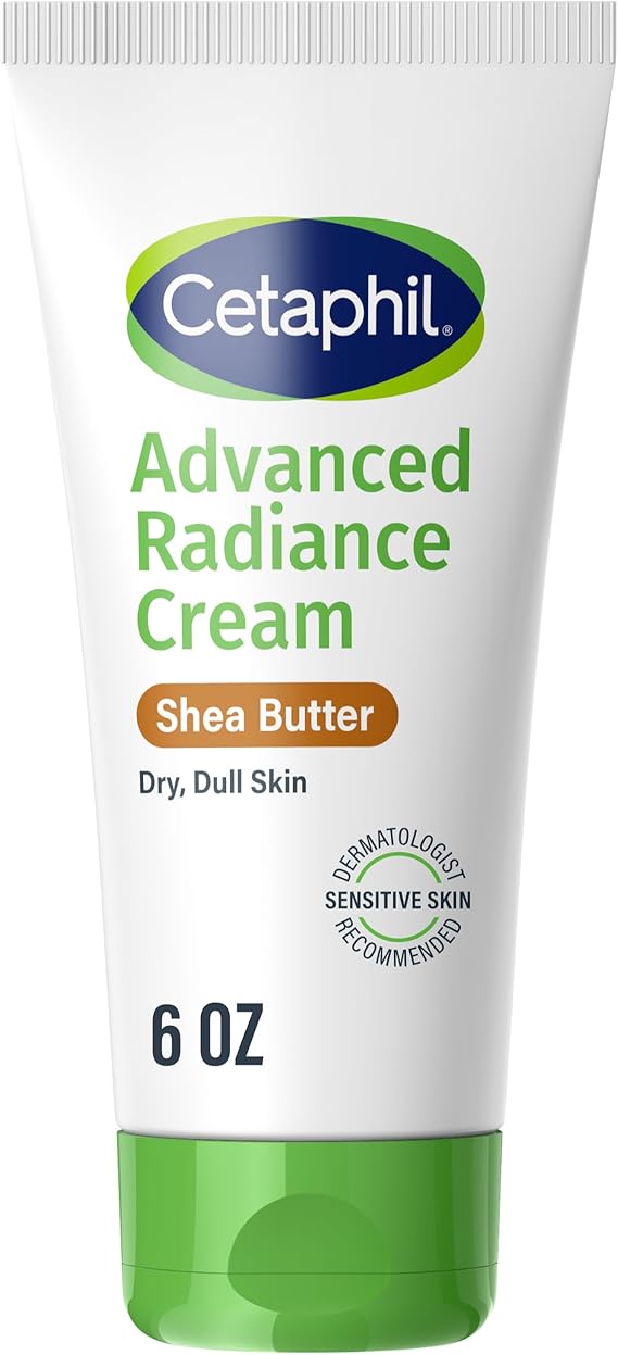 CETAPHIL Advanced Relief Cream with Shea Butter, 6 oz, For Continuously Dry, Sensitive Skin, 48 Hour Hydration, All Skin Tones & Types, Hypoallergenic, Fragrance Free