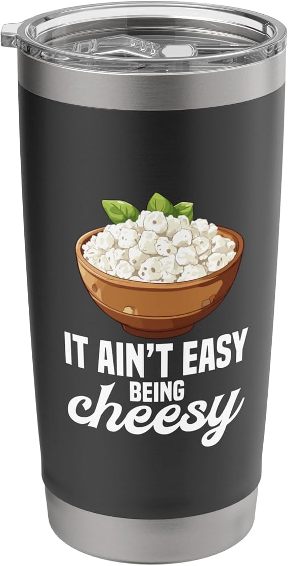 Cottage Cheese Lover Fan Cheesy Bowl Cottage Cheese Stainless Steel Insulated Tumbler