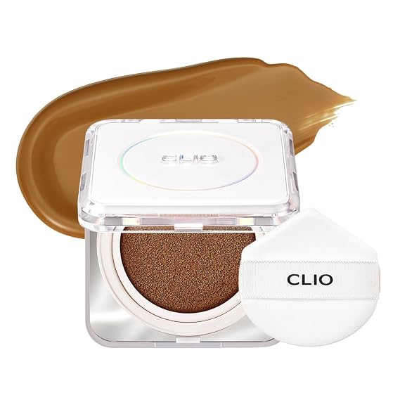 CLIO Kill Cover Founwear Cushion The Original 20 Shades, Buildable Light to Medium Coverage, Natural Finish, Korean Makeup Foundation, Long-Lasting Skin Fit, 34W CAMEL