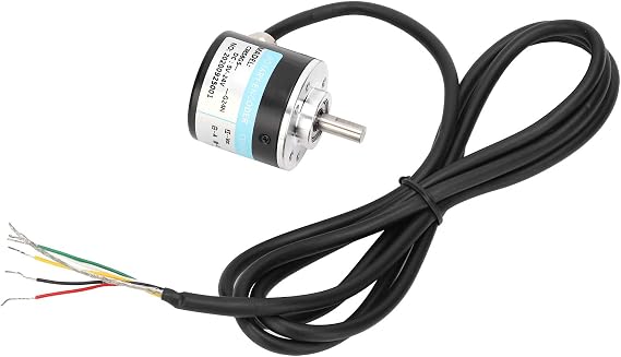 Encoder Solid Shaft, ABZ 3Phase Encoder, for Office Automation,Engineering Fields Convenient to Use, Small Lightweight and Compact,Easy ToInstall (1024Z)