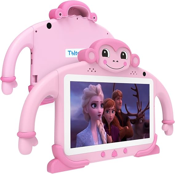 Tbltaca Kids Tablet 7" Tablet for Kids 32GB Toddler Tablet with Wi-Fi YouTube Case, Kids Android Learning Tablet for Toddlers Kids Software Installed Lots Educational Content for Boys Girls