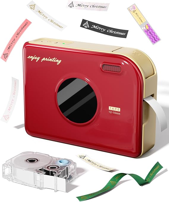 Phomemo Ribbon Printer, A30 Label Laker Machine for Custom Gift Wrapping | Bluetooth Mini Ribbon Label Maker Machine, Portable Rechargeable for Gift Wrap, Cloth Name Tag, Fade-resistant Outdoor Use