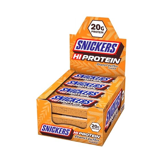 Snickers HI-Protein Bars - 12 X 55g - Peanut Butter Flavour
