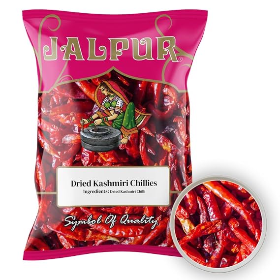 100g | PURE WHOLE DRIED KASHMIRI CHILLIES