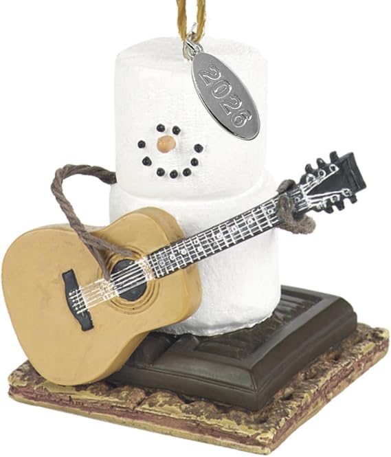 Smores Ornament - Smores Guitar Player, Guitar Gifts, Musical Gift Idea or Country Music Ornament -  in a Gift Box
