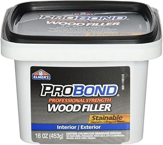 ELMERS Stainable Wood Filler, 1 Pint (P9891)