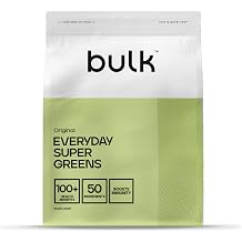 Bulk Everyday Super Greens Powder | Original | 30 Servings | with 50 Vitamins, Minerals &amp; Superfoods | High in Vitamin C, D &amp; B12 | Supports Immunity &amp; Daily Wellness