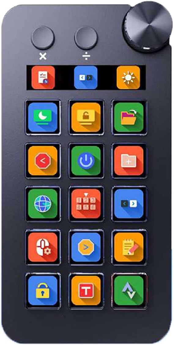 StreamDeck Visual Keyboards LCD Button 15Keys Button StreamDeck Customizeds Live Content Creation Controller for PC