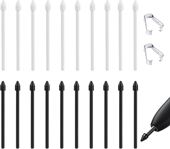 Pack of 20 S Pen Replacement Tips - for Samsung Galaxy Tab S7 FE/Tab S7/Tab S7+ Plus/Galaxy Tab S8/Tab S8+ Plus/Tab S8 Ultra Pen S Pen Tips Replacement Pen Tips with Installation Tool