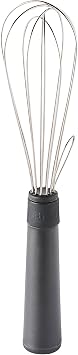 Stand Up Whisk - Ideal for Pastry, Sauces, Liquid Pasta - Handy Spike for Hanging Whisk on Container