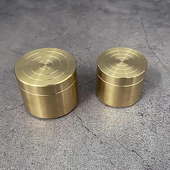 SUMAG Double Brass Box Magic Tricks Coin to Metal Box Appering Vanish Magic Close up for Magicians Gimmick Illusions Mentalism Props Funny