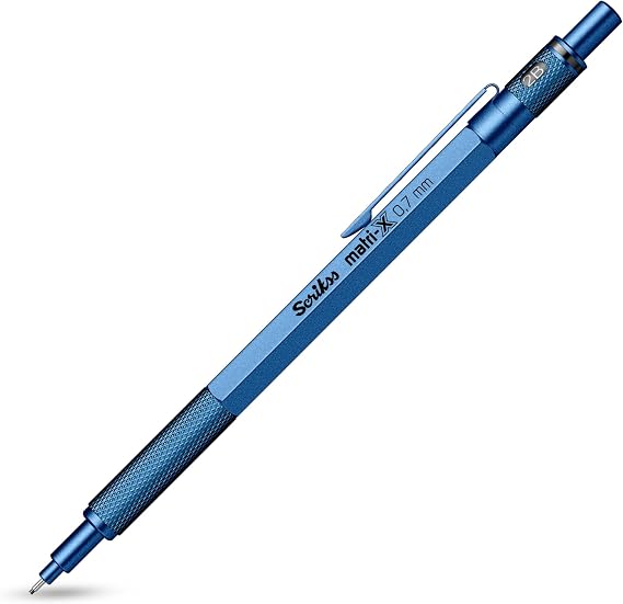 Scrikss Office Matri-X Versatil 0.7 Mm Metalik Mavi Şeffaf Amb.