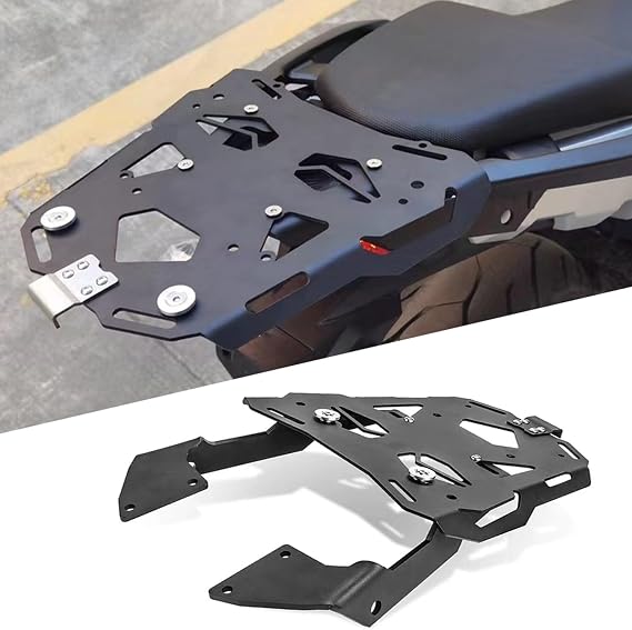 Compatible with Honda CB500X/400X NX400/500 Motorcycle Rear Luggage Rack Metal Cargo Carrier Racks Top Box Holder Support Bracket Fast Installation Extended Seat Shelf Motorbike Accessories