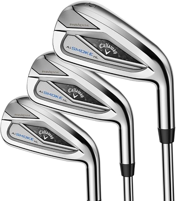 Callaway Golf Paradym AI Smoke HL Iron Set (Left Hand, 5-PW,AW,GW, Steel, Regular)