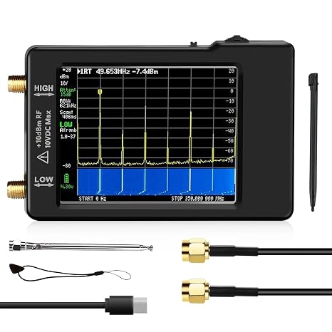 Spectrum Analyzer, Hand Held Tiny Spectrum Analyzers 2.8" Display 100kHz To 960MHz With ESD Proteced Version V0.3.1_E Analyzer