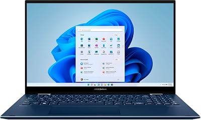 ASUS Zenbook Flip 2-in-1 15.6 OLED Touch-Screen PC 12th Intel 14-Core i7-12700H Iris Xe Graphics 16GB DDR5 2TB NVMe SSD WiFi AX 2xThunderbolt4 HDMI2.1 Backlit Keyboard Windows 10 wRE USB